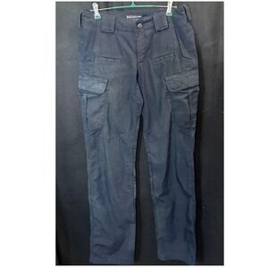 5.11 Tactical Series Womens Navy Blue Cargo‎ Pants Size 4 Long Workwear